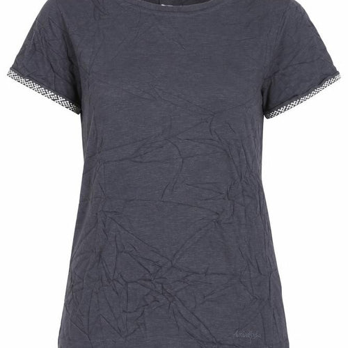 Weird Fish Womens Blue Size 8 Cotton Short Sleeve T-Shirt