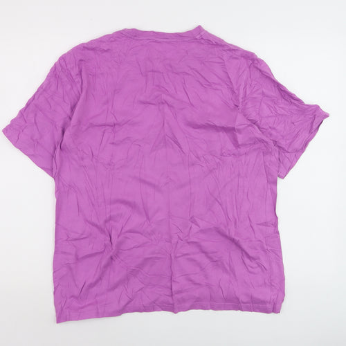 Levi's Men's Purple Relaxed Fit Cotton Crew Neck T-Shirt M