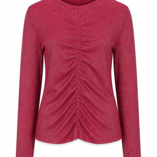 Marks and Spencer Per Una Women’s Pink Size 8 Ruched Knit Jumper