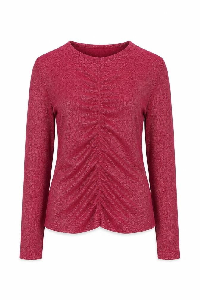 Marks and Spencer Per Una Women’s Pink Size 8 Ruched Knit Jumper