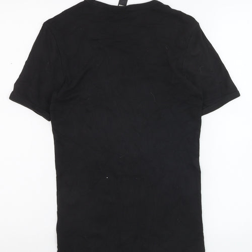 G-Star RAW Men's Black Slim Fit Cotton Crew Neck T-Shirt Size S