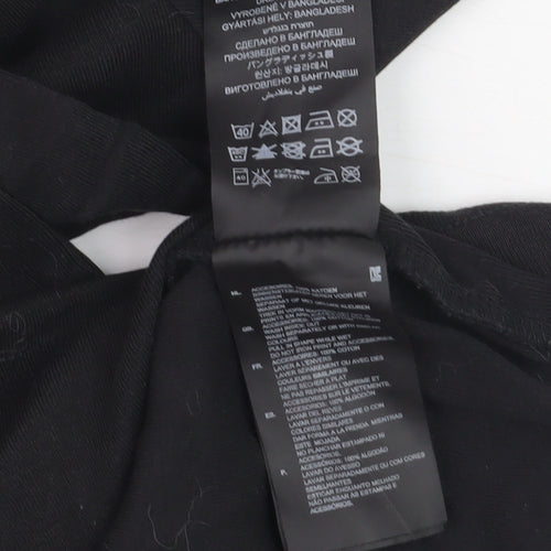 G-Star RAW Men's Black Slim Fit Cotton Crew Neck T-Shirt Size S