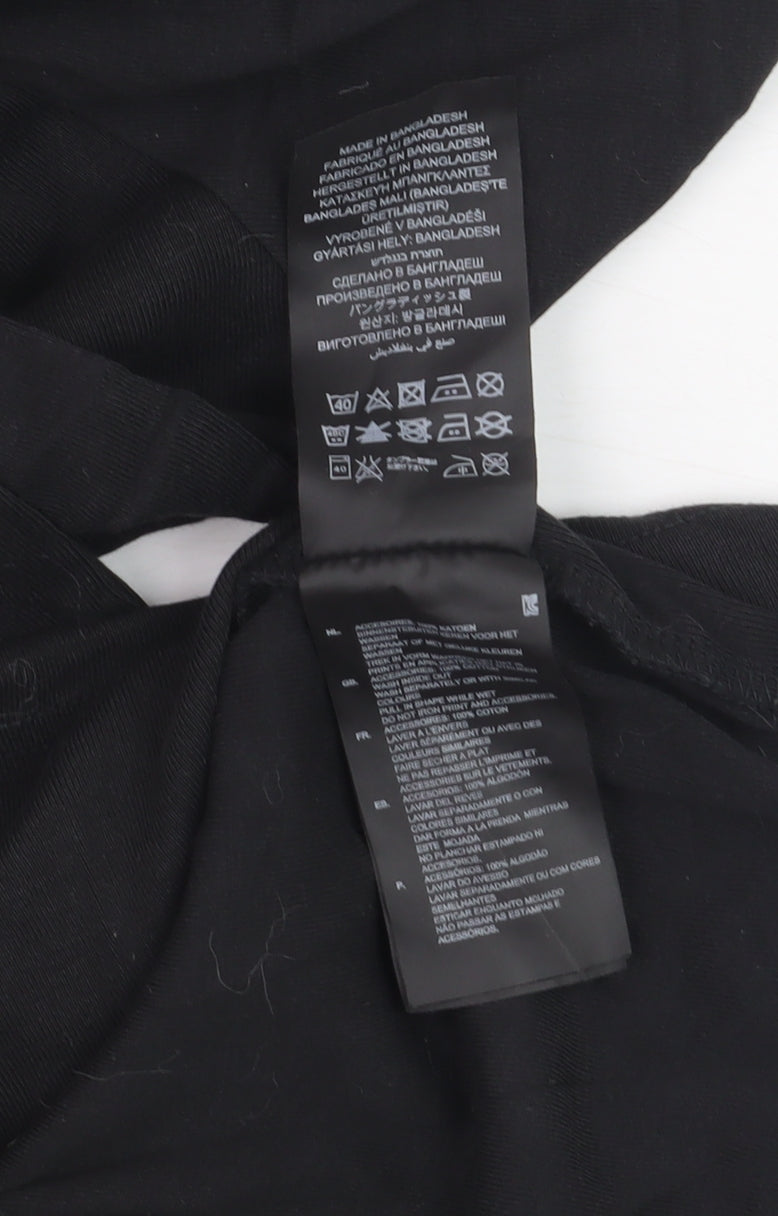 G-Star RAW Men's Black Slim Fit Cotton Crew Neck T-Shirt Size S