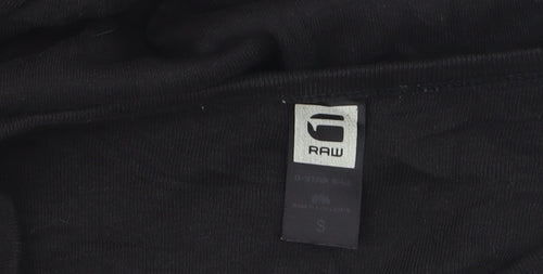 G-Star RAW Men's Black Slim Fit Cotton Crew Neck T-Shirt Size S