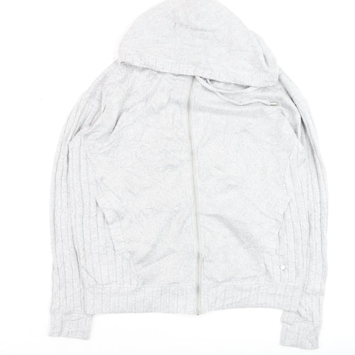 Next Women’s Grey Full Zip Hooded Sweatshirt Size 10