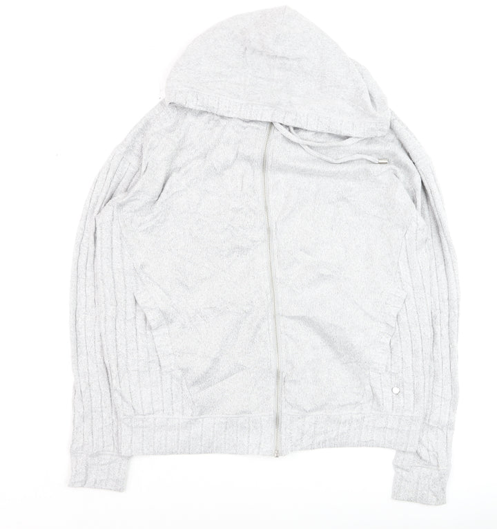 Next Women’s Grey Full Zip Hooded Sweatshirt Size 10