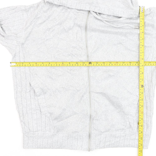Next Women’s Grey Full Zip Hooded Sweatshirt Size 10