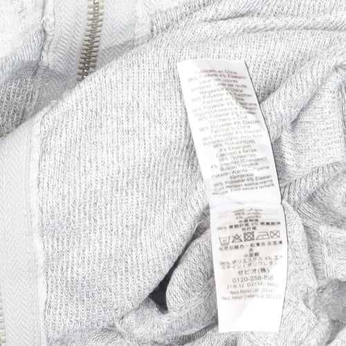 Next Women’s Grey Full Zip Hooded Sweatshirt Size 10
