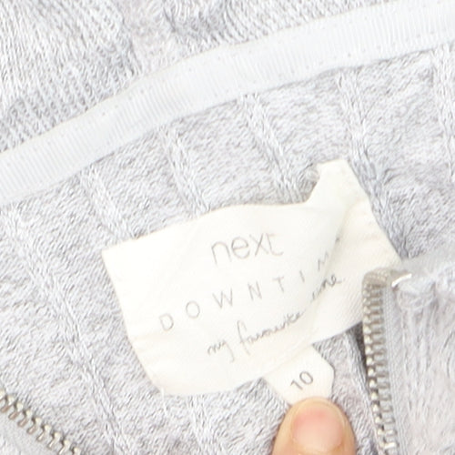 Next Women’s Grey Full Zip Hooded Sweatshirt Size 10