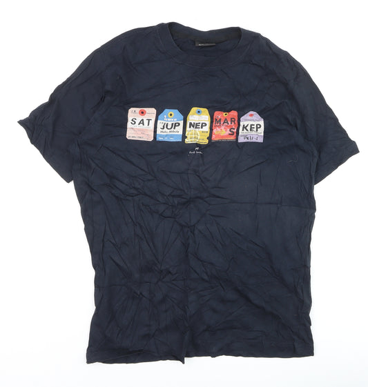 Paul Smith PS Men's Navy Graphic Print Organic Cotton T-Shirt M