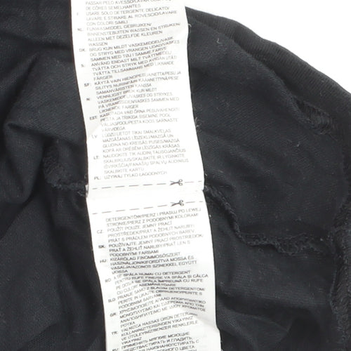 Adidas Men's Black XL Trefoil Logo Short Sleeve Cotton T-Shirt