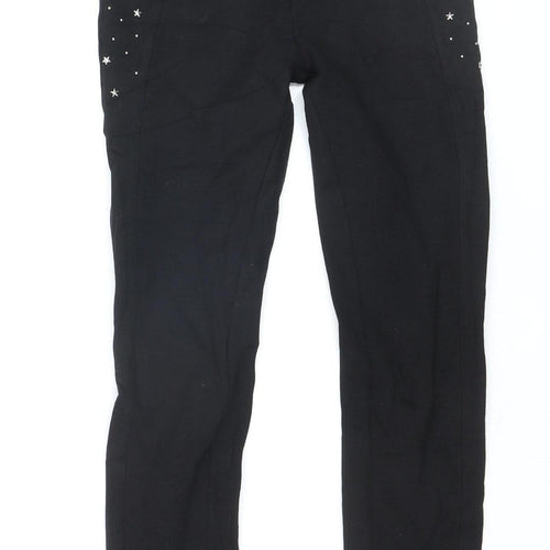 Redial Women's Black Studded Celestial Stretch Leggings Size S