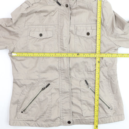Dorothy Perkins Women’s Beige Size 16 Military Jacket