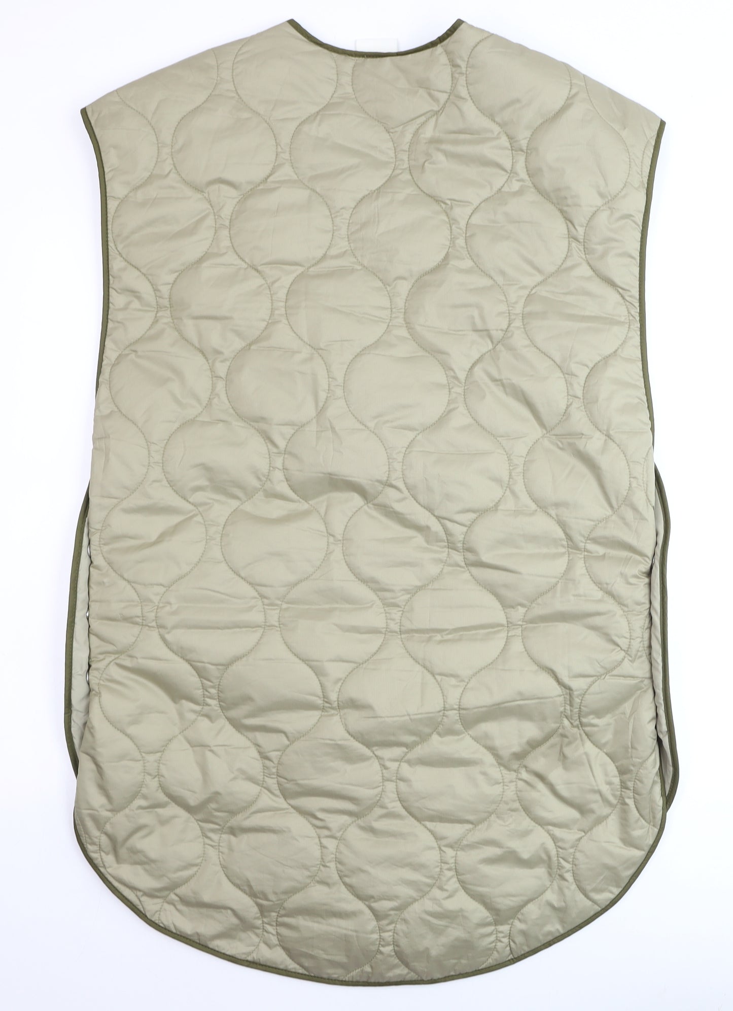 H&M Men's Beige Quilted Lightweight Waistcoat XS Regular Fit