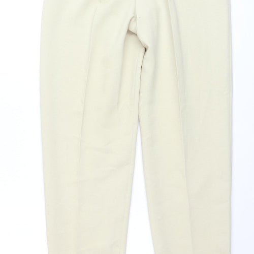 Laura Ashley Women’s Beige Pleated Tapered Trousers Size 10