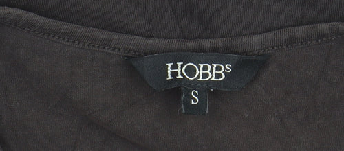 Hobbs Women's Black Long Sleeve Basic Cotton Stretch Top Size S