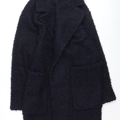 Farhi by Nicole Farhi Women's Black Size 14 Wool-Effect Mid-Length Coat