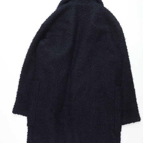 Farhi by Nicole Farhi Women's Black Size 14 Wool-Effect Mid-Length Coat