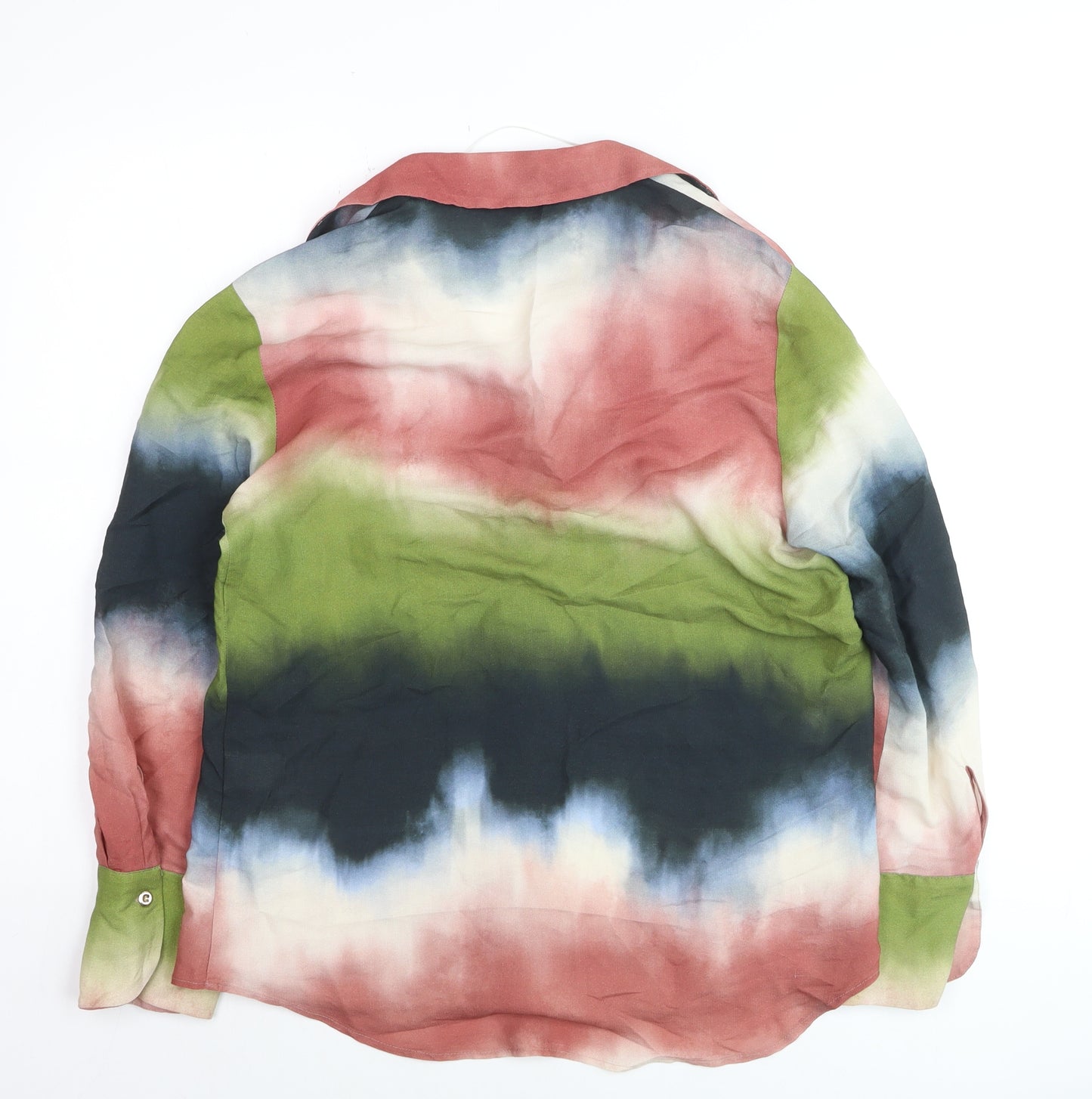 Zara Womens Multicoloured XS Button-Up Long Sleeve Shirt