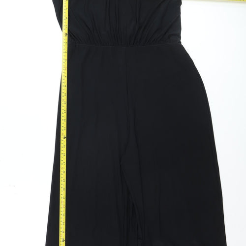 I Saw It First Women’s Black One Shoulder Wide-Leg Jumpsuit Size 18