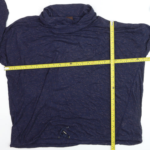 Marks and Spencer Women's Blue Long Sleeve Roll Neck Activewear Top Size 20