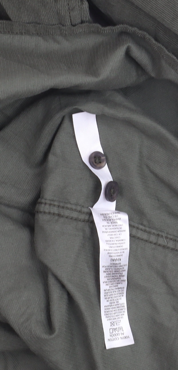 Dunnes Stores Men's Green Regular Fit Corduroy Shirt Size L