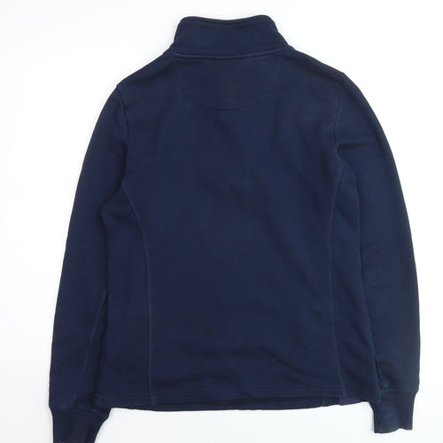 Help for Heroes Womens Navy 1/2 Zip Sweatshirt Size 10 Cotton Blend