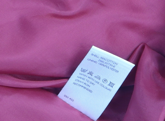 John Lewis Women's Red Belted Trench Coat Size 14