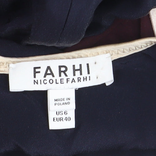 Nicole Farhi Women’s Multicolour Knee Length Shift Dress Size 12