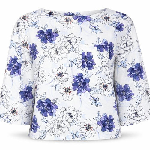 Marks and Spencer Women’s Blue Floral Tunic Blouse Size 10