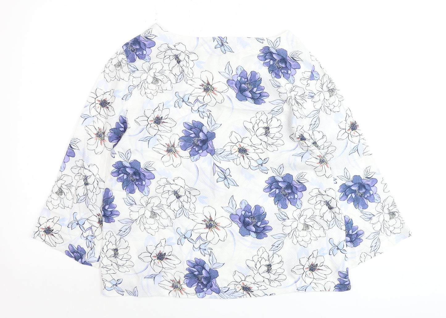 Marks and Spencer Women’s Blue Floral Tunic Blouse Size 10