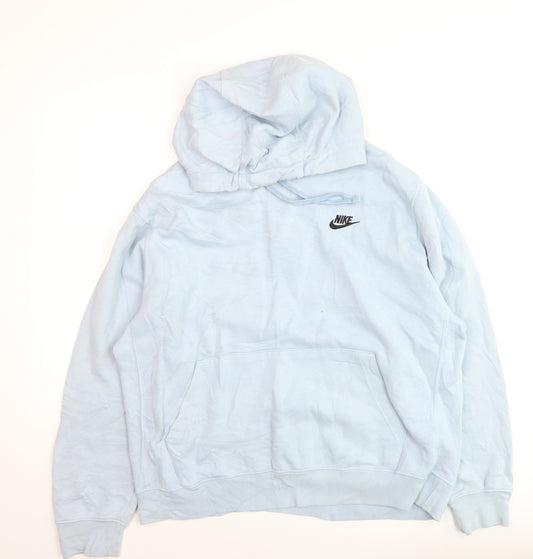 Nike Men's Blue Pullover Hoodie Size L Regular Fit Sportswear