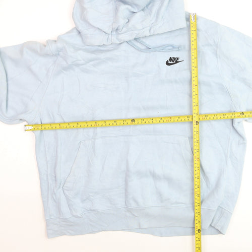 Nike Men's Blue Pullover Hoodie Size L Regular Fit Sportswear