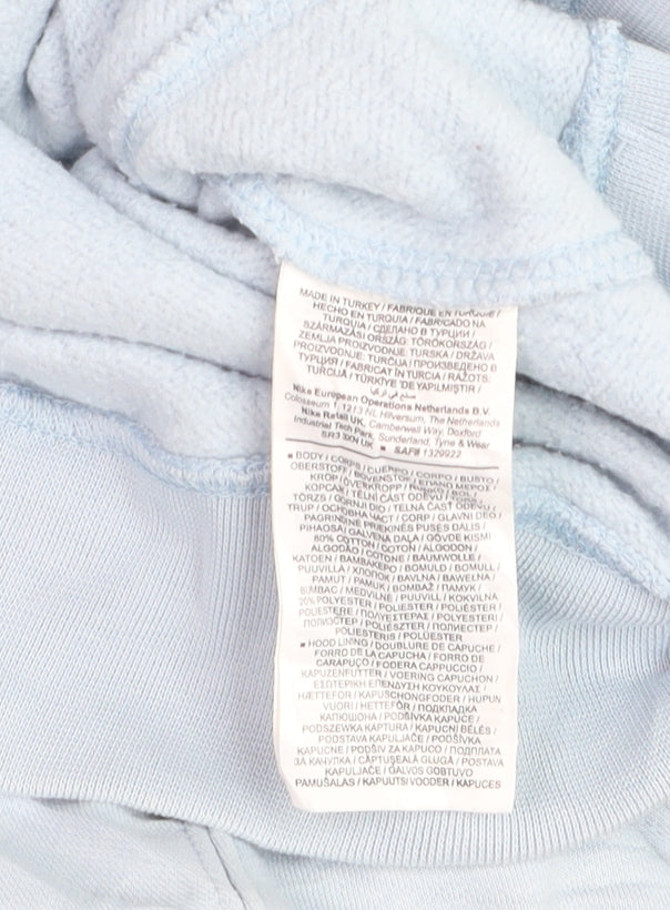 Nike Men's Blue Pullover Hoodie Size L Regular Fit Sportswear