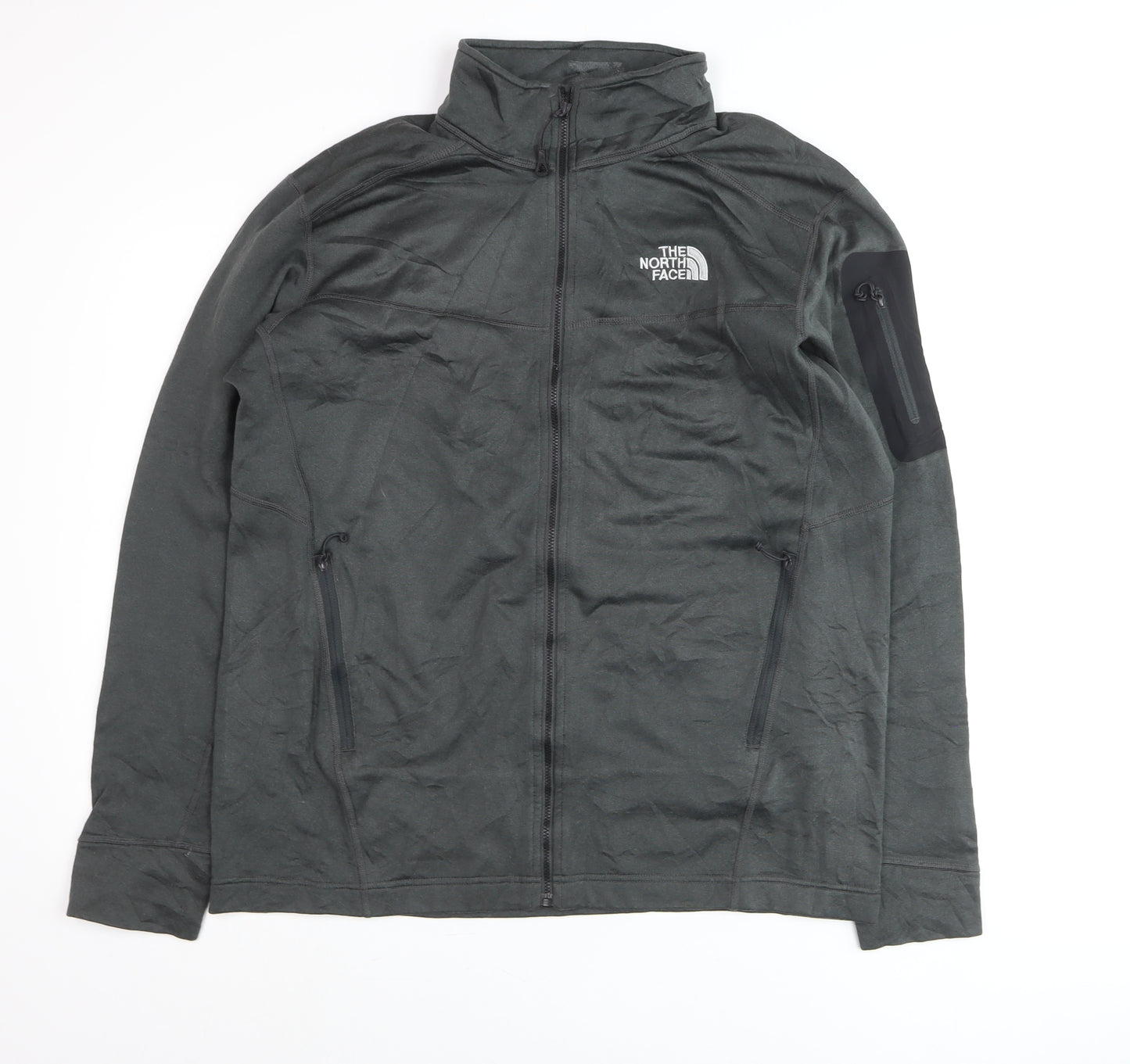 The North Face Men's Black L Full Zip Softshell Active Jacket