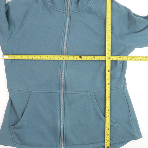 Skechers Mens Blue Full Zip Fleece Jacket Size L Lightweight Activewear