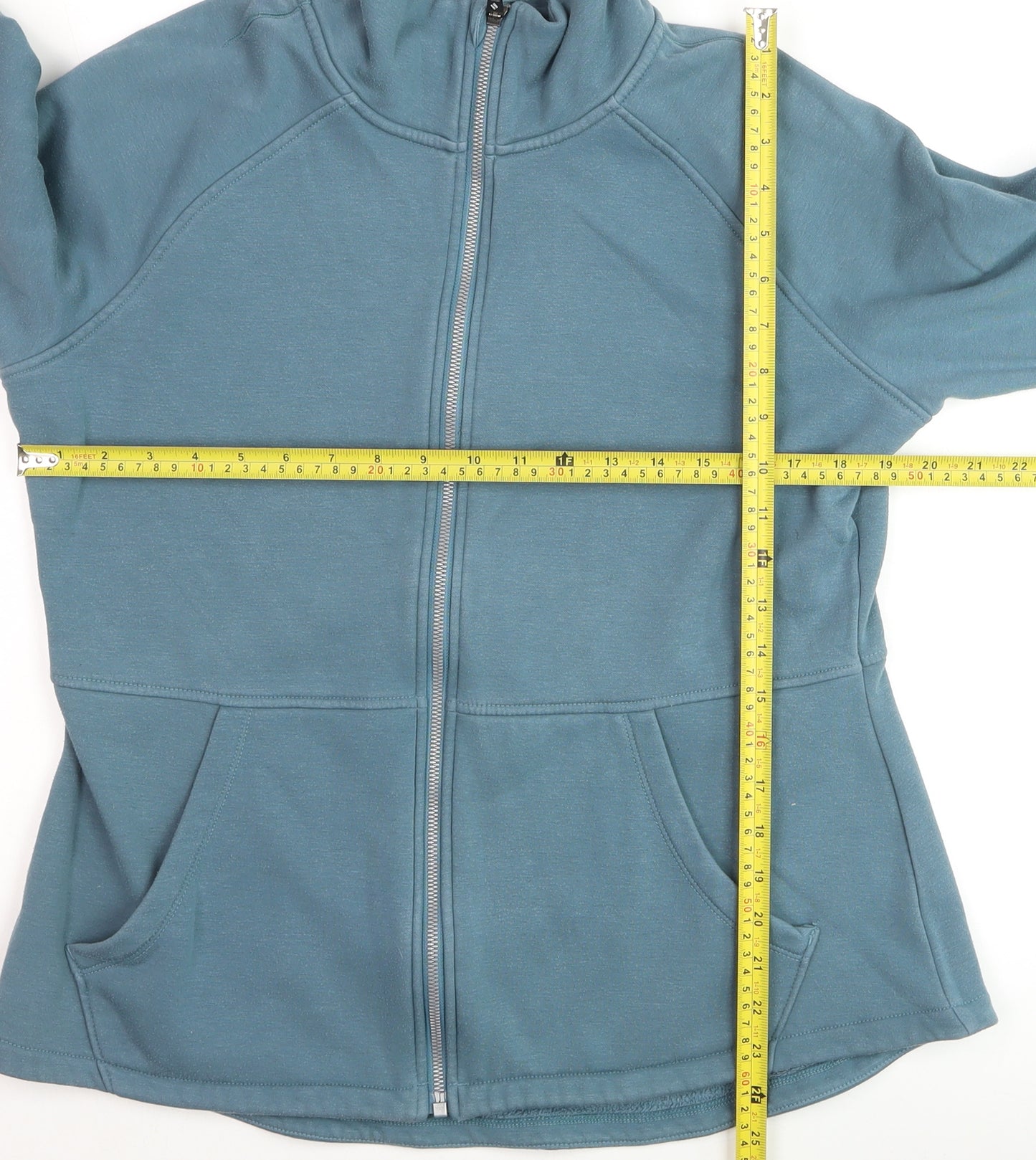 Skechers Mens Blue Full Zip Fleece Jacket Size L Lightweight Activewear