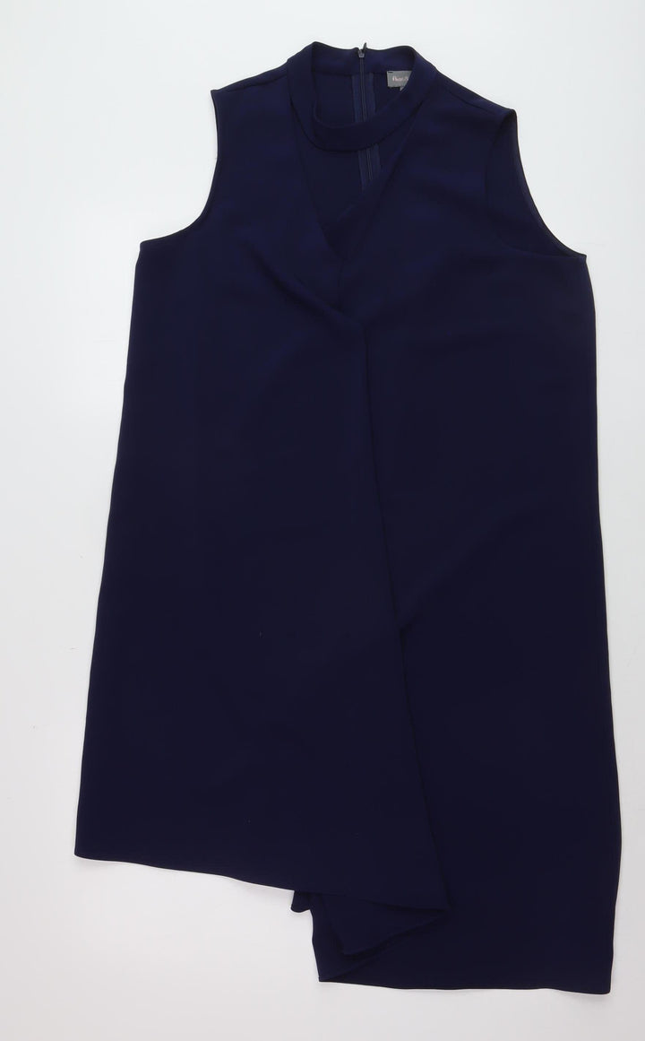 Phase Eight Women's Blue Size 14 Formal Sleeveless Shift Dress