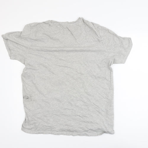 Jack & Jones Men's Grey Crew Neck Short Sleeve T-Shirt Size S