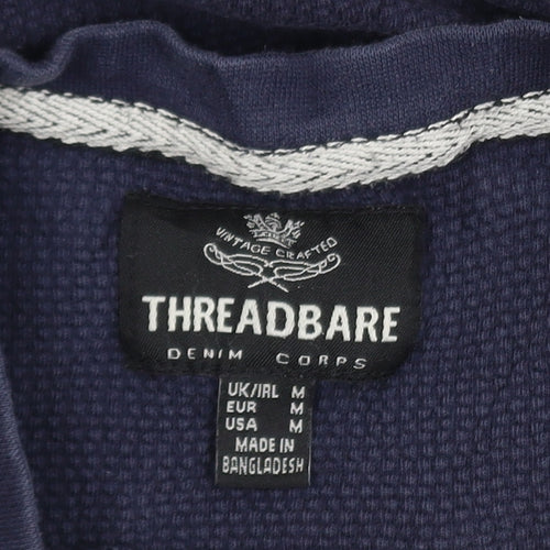 Threadbare Men's Navy Short Sleeve Crew Neck T-Shirt Size M