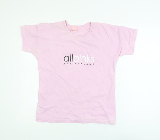 Union Women’s Pink Basic Cotton T-Shirt Size 16