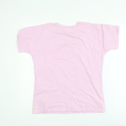 Union Women’s Pink Basic Cotton T-Shirt Size 16