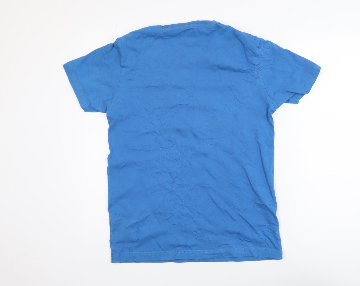 Original Penguin Blue Cotton Graphic T-Shirt Men’s M Crew Neck