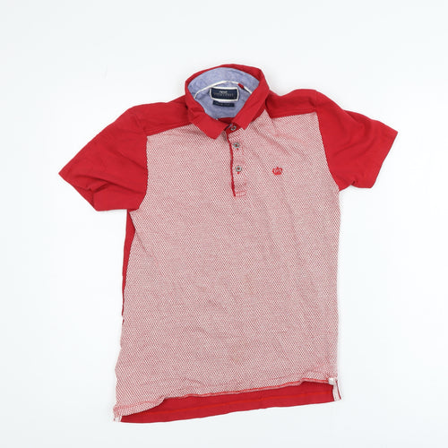 Next Men's Red XS Slim Fit Cotton Polo Shirt