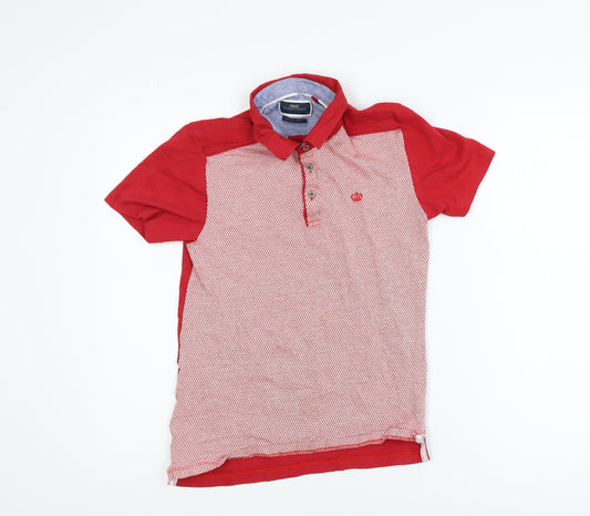 Next Men's Red XS Slim Fit Cotton Polo Shirt