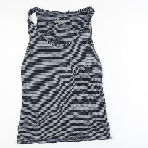 FatFace Men's Blue Striped Cotton Modal Tank Top M