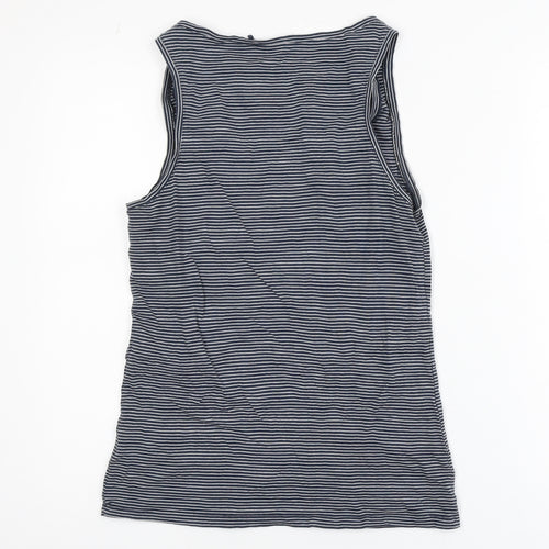 FatFace Men's Blue Striped Cotton Modal Tank Top M