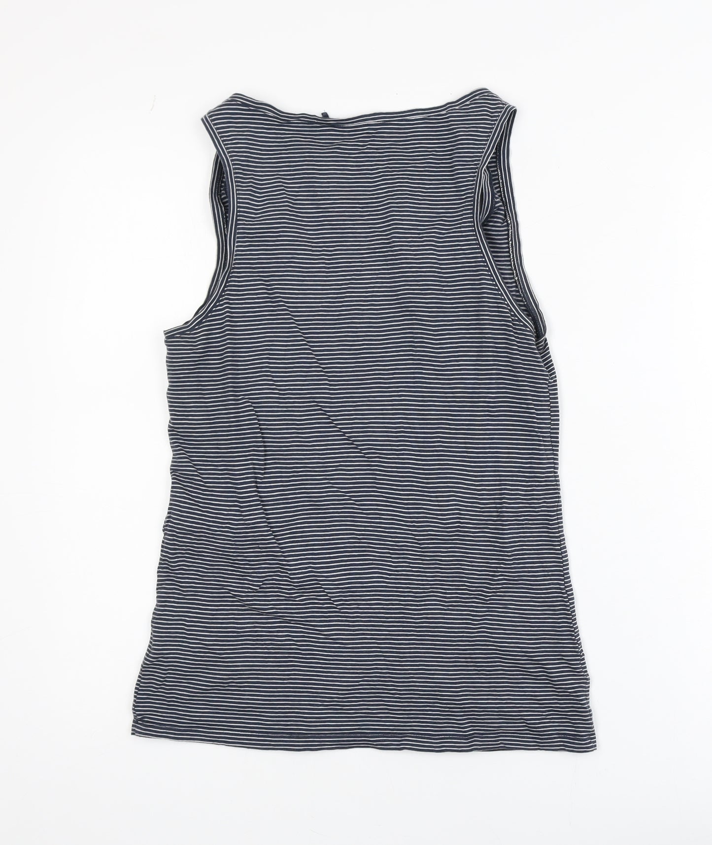 FatFace Men's Blue Striped Cotton Modal Tank Top M