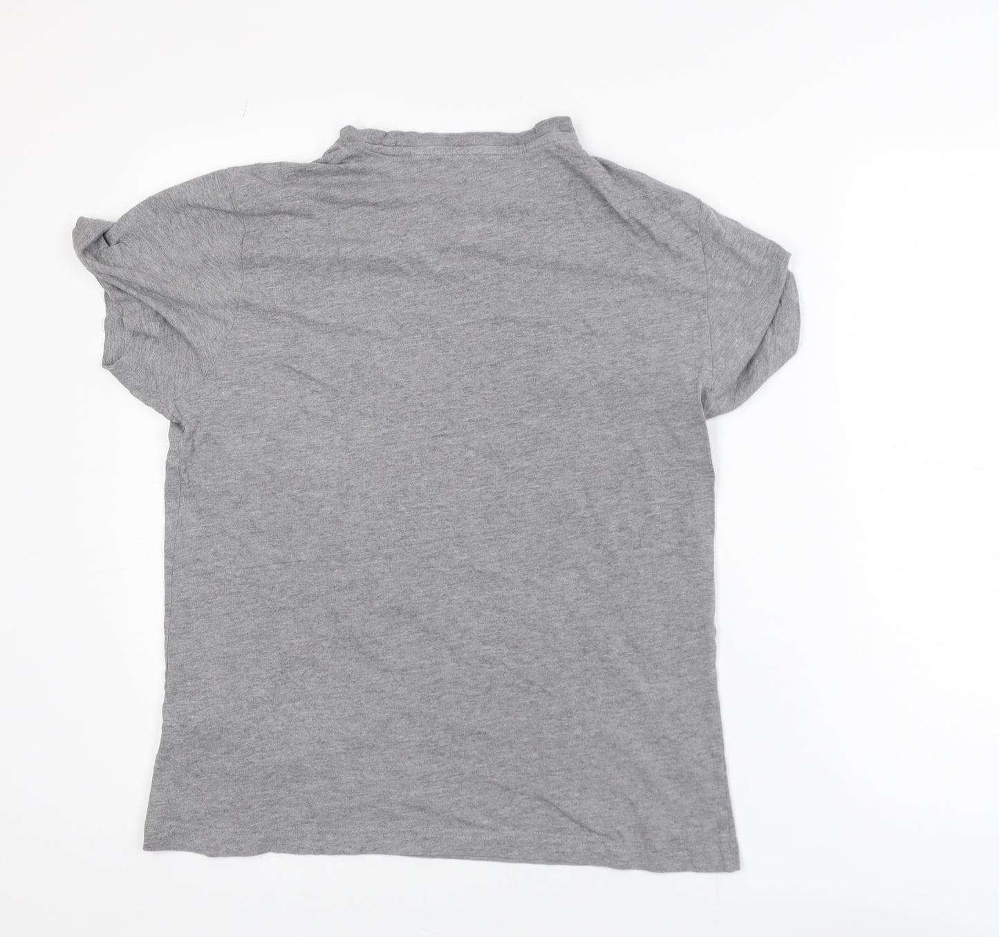 Penguin Mens Grey Graphic Print Cotton T-Shirt Size S