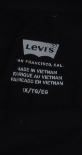 Levi's Men's Black Logo Graphic Short Sleeve Cotton T-Shirt XL